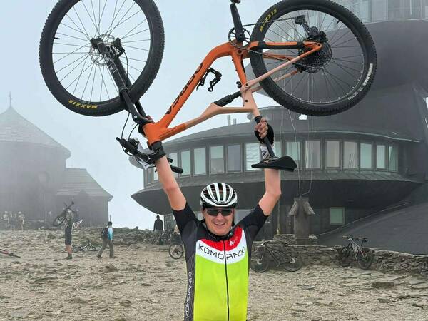 Maciej na XII edycji Rowerem Na Śnieżkę 2024
